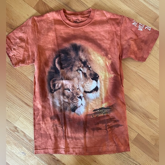 - The Mountain Orange Tie Dye  2009 Lion Perry Zoo 200 T shirt - Picture 1 of 6